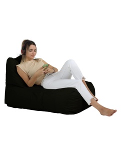 Bean Bag Trendy Comfort Bed Pouf - Black - Img 5
