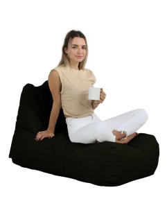 Bean Bag Trendy Comfort Bed Pouf - Black - Img 7