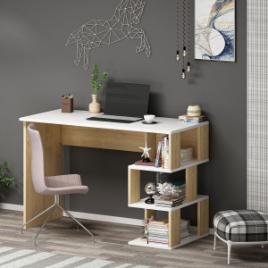Birou Dardanos - White, Sapphire Oak - Img 2