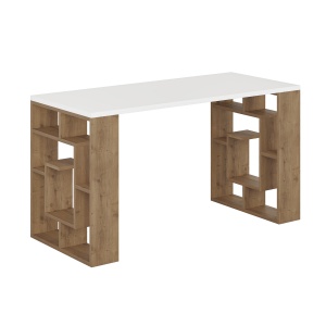 Birou Maze - White, Dark Oak - Img 4