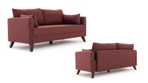 Canapea Bella Sofa For 3 Pr - Claret Red - Img 6