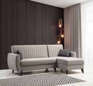 Canapea Extensibila Alkon - Light Grey - Img 1