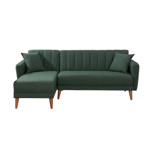 Canapea Extensibila Aqua Corner Left - Dark Green - Img 4