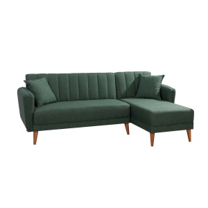 Canapea Extensibila Aqua Corner Right - Dark Green - Img 4