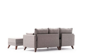 Canapea Extensibila Bella Mini Corner Sofa Left - Brown - Img 7