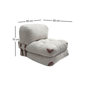 Canapea Extensibila Fold Teddy - Grey - Img 4