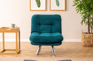 Canapea Extensibila Misa Small Solo - Petrol Green - Img 2