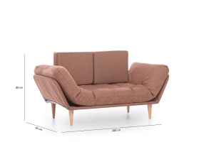 Canapea Extensibila Nina Daybed - Light Brown GR102 - Img 8