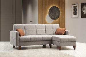Canapea Extensibila Polya - Light Grey - Img 1