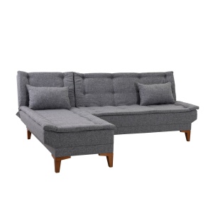 Canapea Extensibila Santo Left - Dark Grey - Img 5
