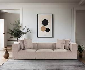 Canapea Sora 3 - Sand Beige - Img 1