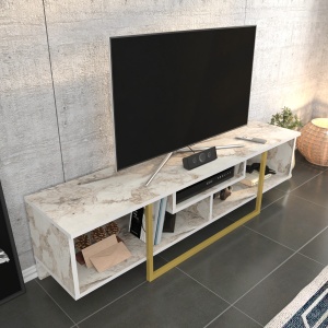 Comoda TV Asal 150 - Gold, Ephesus - Img 4