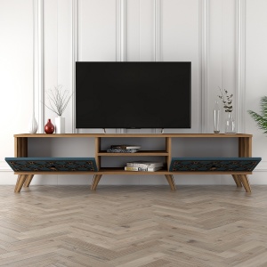 Comoda TV Class - Walnut, Chalcedony - Img 3