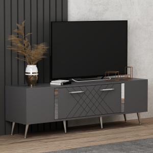 Comoda TV Detas - Anthracite, Silver - Img 2