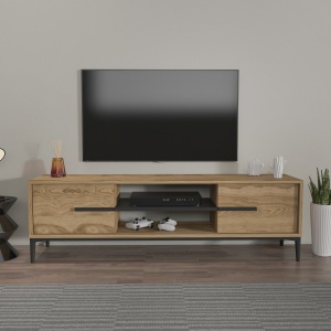 Comoda TV Eslem - Oak, Black - Img 1