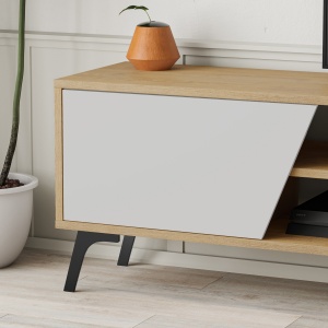 Comoda TV Fiona - Oak, White - Img 4