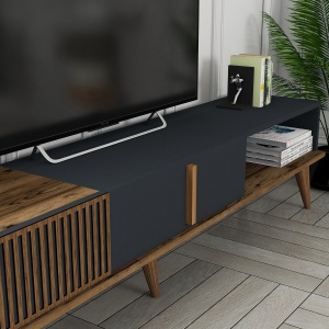 Comoda TV Milan Alt - Walnut, Anthracite - Img 3