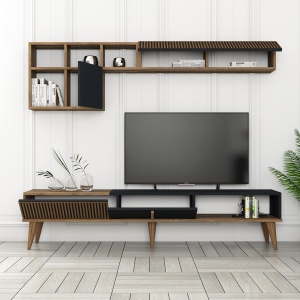 Comoda TV Milan TV - Walnut, Anthracite - Img 2