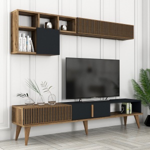Comoda TV Milan TV - Walnut, Anthracite - Img 4
