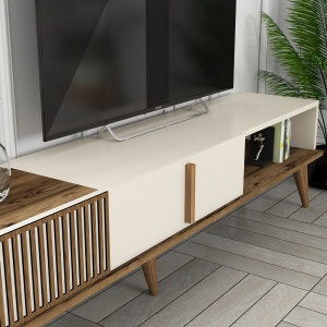 Comoda TV Milan TV - Walnut, Cream - Img 5