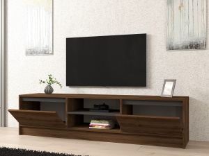 Comoda TV Olça - Walnut, Anthracite - Img 2