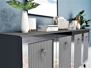 Consolă Bare - Anthracite, Silver - Img 2