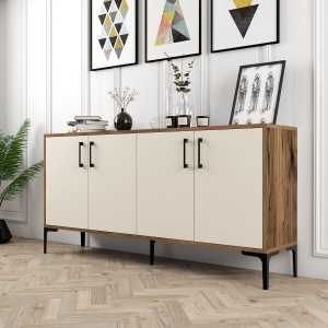 Consolă Kiev 160 - Walnut, Cream - Img 2