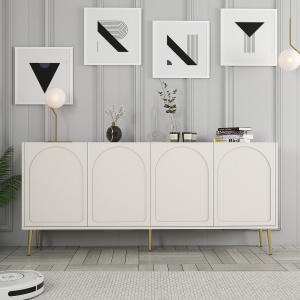 Consolă Lyon 80 - Cream, Gold - Img 1