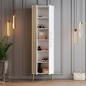 Dulap Pantofi Berlin A - White, Gold - Img 2