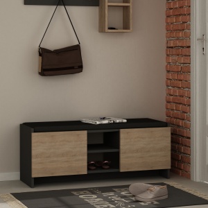 Dulap Pantofi Zulla - Anthracite, Sonomo - Img 1