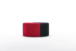 Fotoliu Alis Puf - Red, Black - Img 4