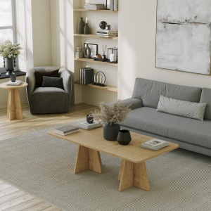 Masuta de cafea Mushroom 2 - Sapphire Oak - Img 2