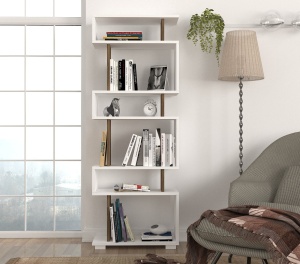 Raft Blok - White, Walnut - Img 1