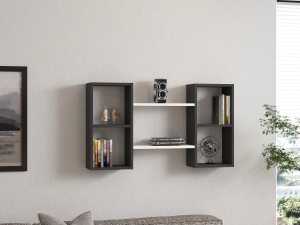 Raft perete Bambi - White, Anthracite - Img 1