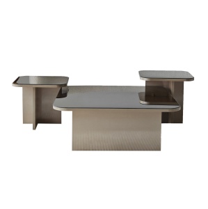 Set de masa pentru cafea Jazz - Beige, Bronze - Img 7