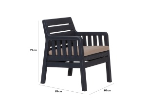 Set lounge gradina Masa Lara 1+1+S Takim - Anthracite - Img 6