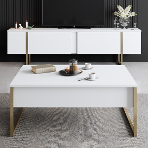 Set mobilier Luxe Set - White, Gold - Img 2