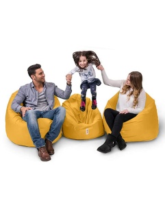 Bean Bag Iyzi 100 Cushion Pouf - Yellow - Img 5