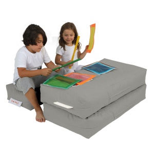 Bean Bag Kids Double Seat Pouf - Fume - Img 1