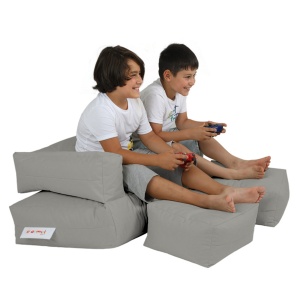 Bean Bag Kids Double Seat Pouf - Fume - Img 3
