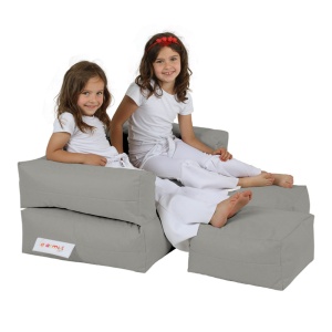 Bean Bag Kids Double Seat Pouf - Fume - Img 7