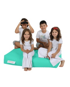Bean Bag Kids Double Seat Pouf - Turquoise - Img 6