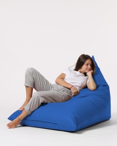 Bean Bag Pyramid Big Bed Pouf - Blue - Img 2