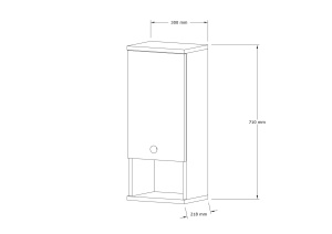 Cabinet de baie Mis - Walnut - Img 4