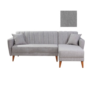 Canapea Extensibila Aqua Corner Right - Grey - Img 6