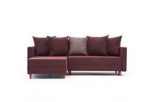 Canapea Extensibila Aydam Left - Claret Red - Img 5