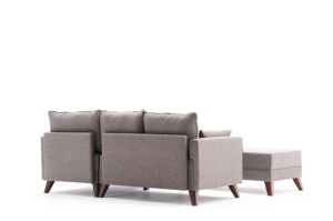 Canapea Extensibila Bella Mini Corner Sofa Right - Brown - Img 7