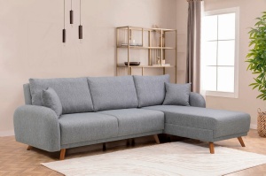 Canapea Extensibila Hera 2 Corner - Grey - Img 3