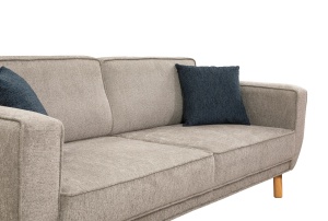 Canapea Extensibila Larus Wood Set - Oak, Grey - Img 6