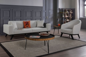 Canapea Extensibila Leon 3 Locuri - Light Grey - Img 1